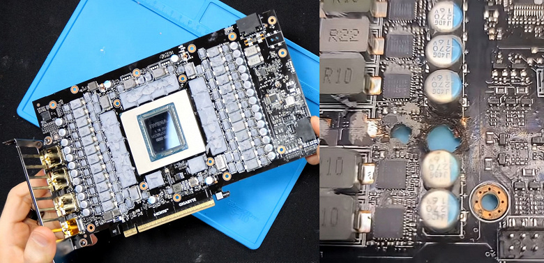 GeForce RTX 5090 сгорела через несколько дней после добавления второго разъема питания